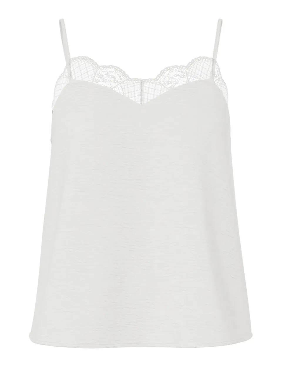 PIECES Pctiffany top donna pizzo senza maniche