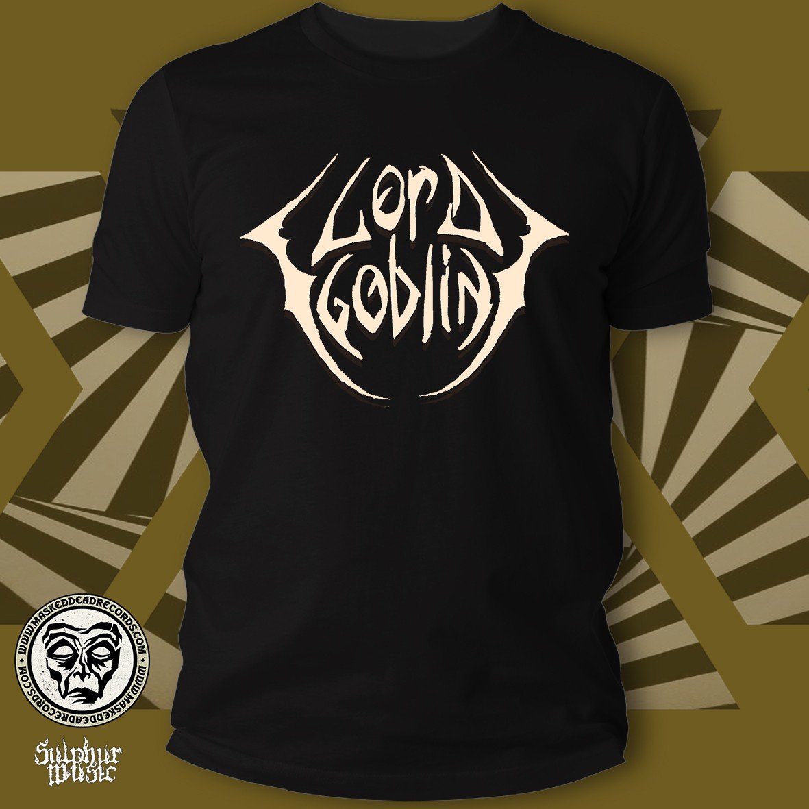 Lord Goblin Tee-Records Logo maglietta cotone organico