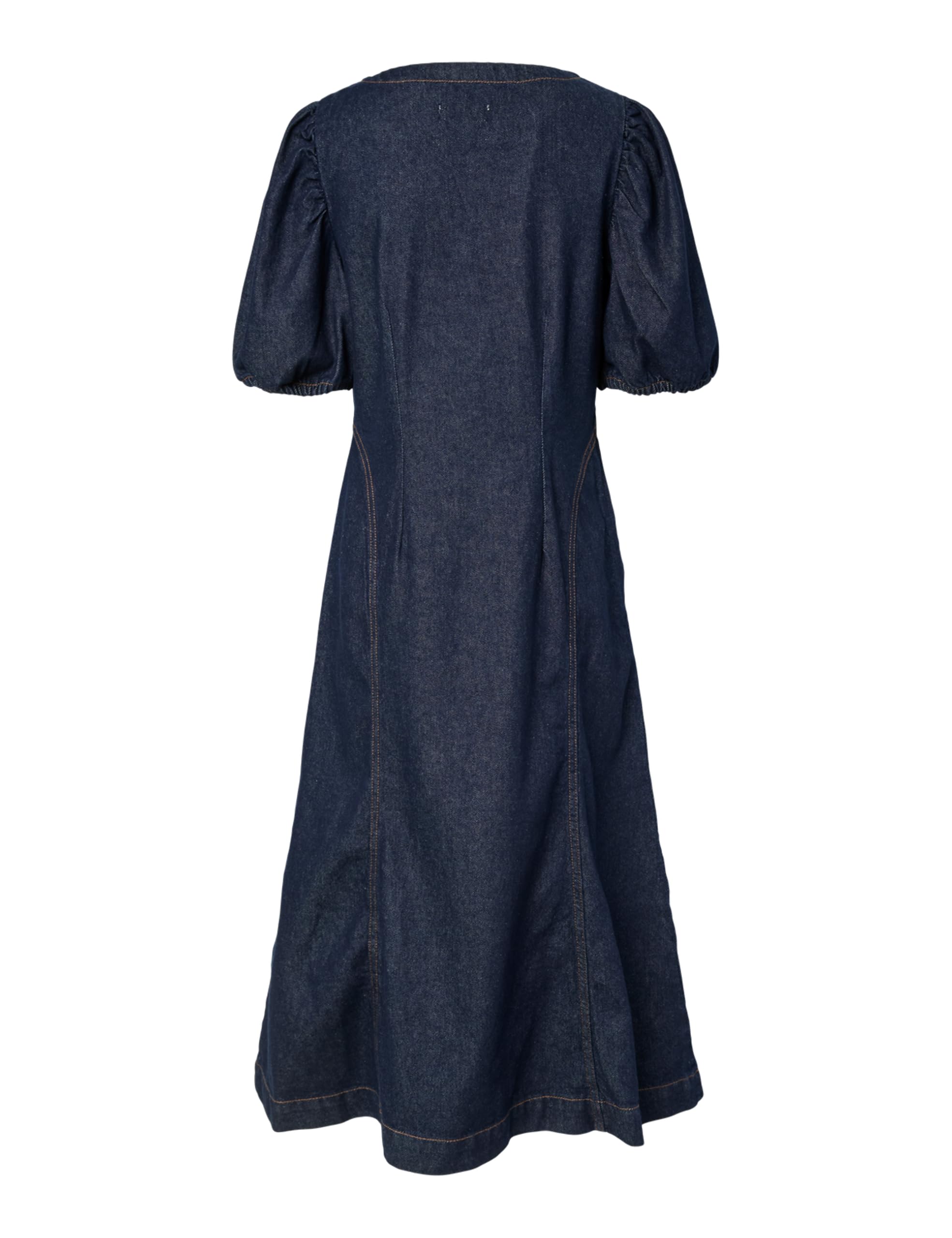 Pieces Pcpam 2/4 Abito Midi Denim Donna XS