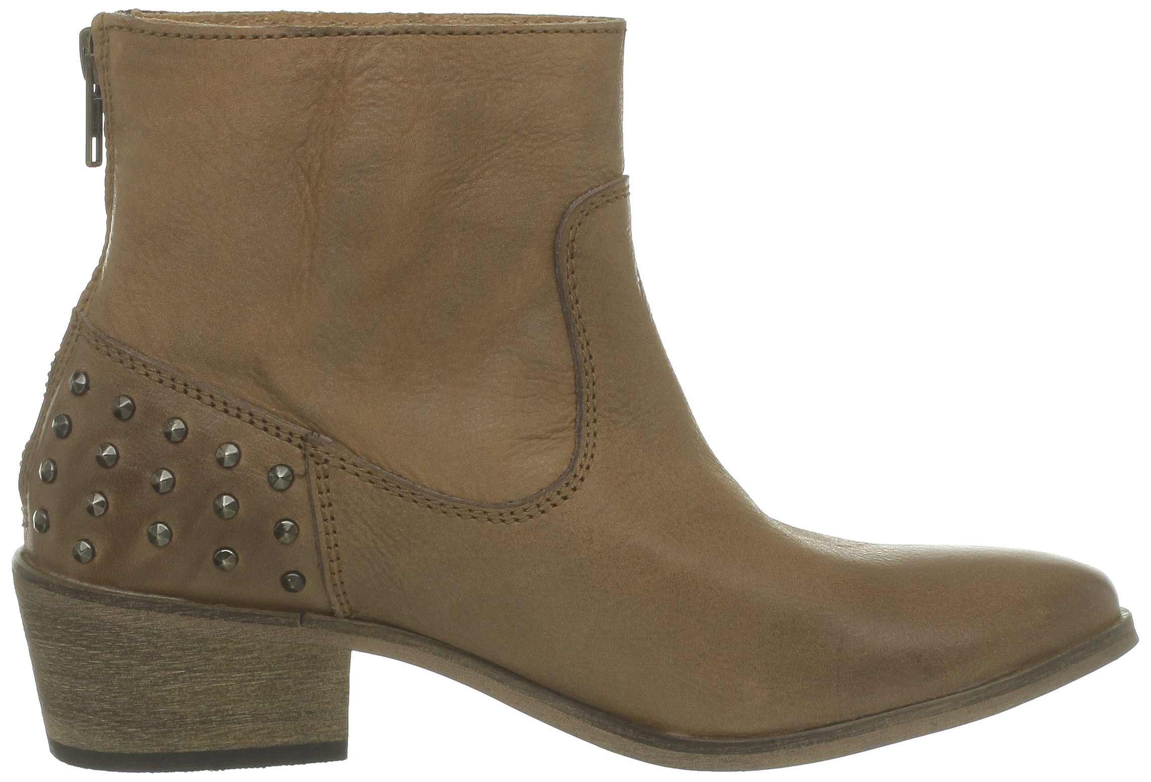 Pieces Ditte Leather Boot stivali donna cognac