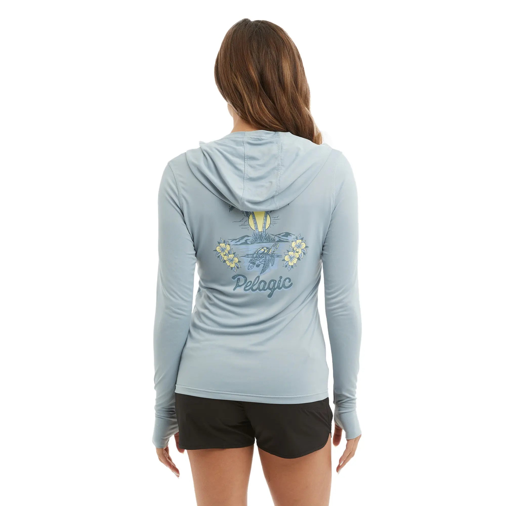 Pelagic Aquatek Isla Tortuga maglia pesca Slate UPF 50+