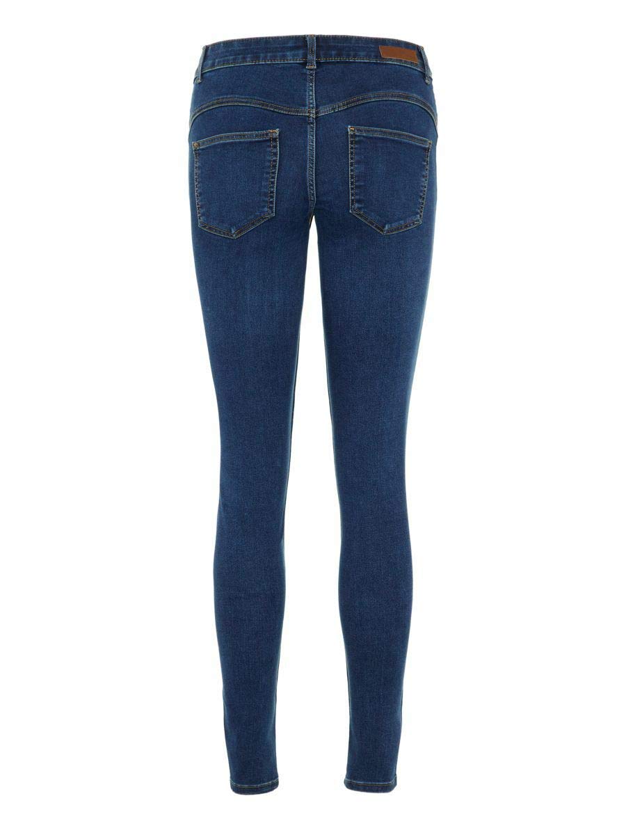 Pieces Pcshape-up Sage MW Jegging jeans slim donna stretch