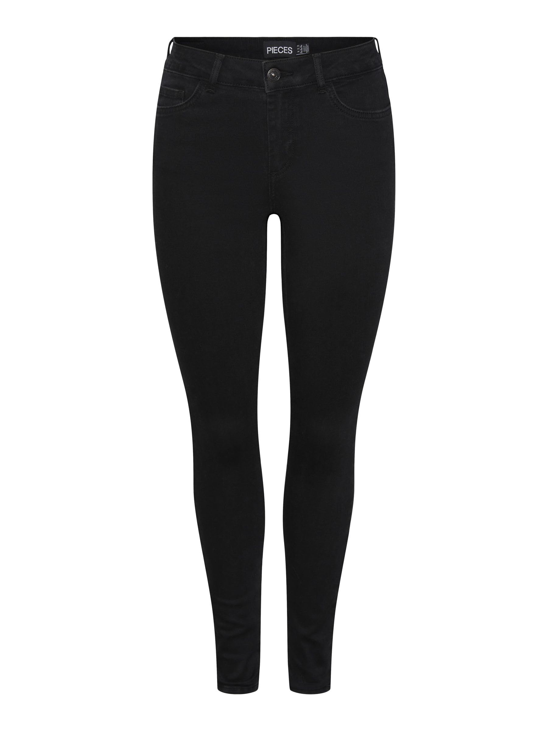 Pieces Pcdelly Skn MW BLC Noos jeans S 30L skinny