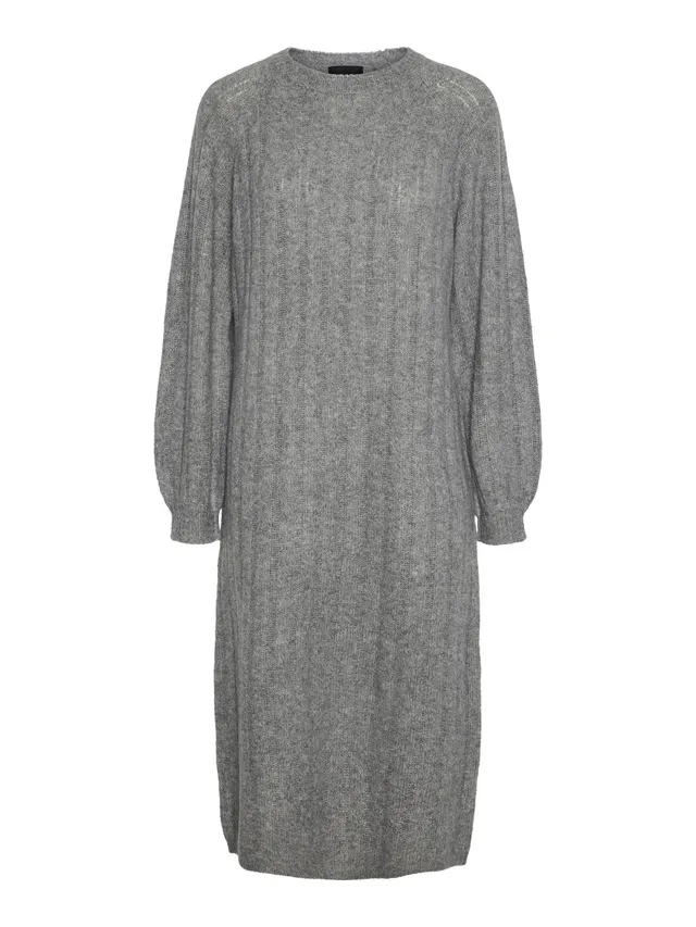 Pieces PCMaggy abito in maglia donna grigio melange