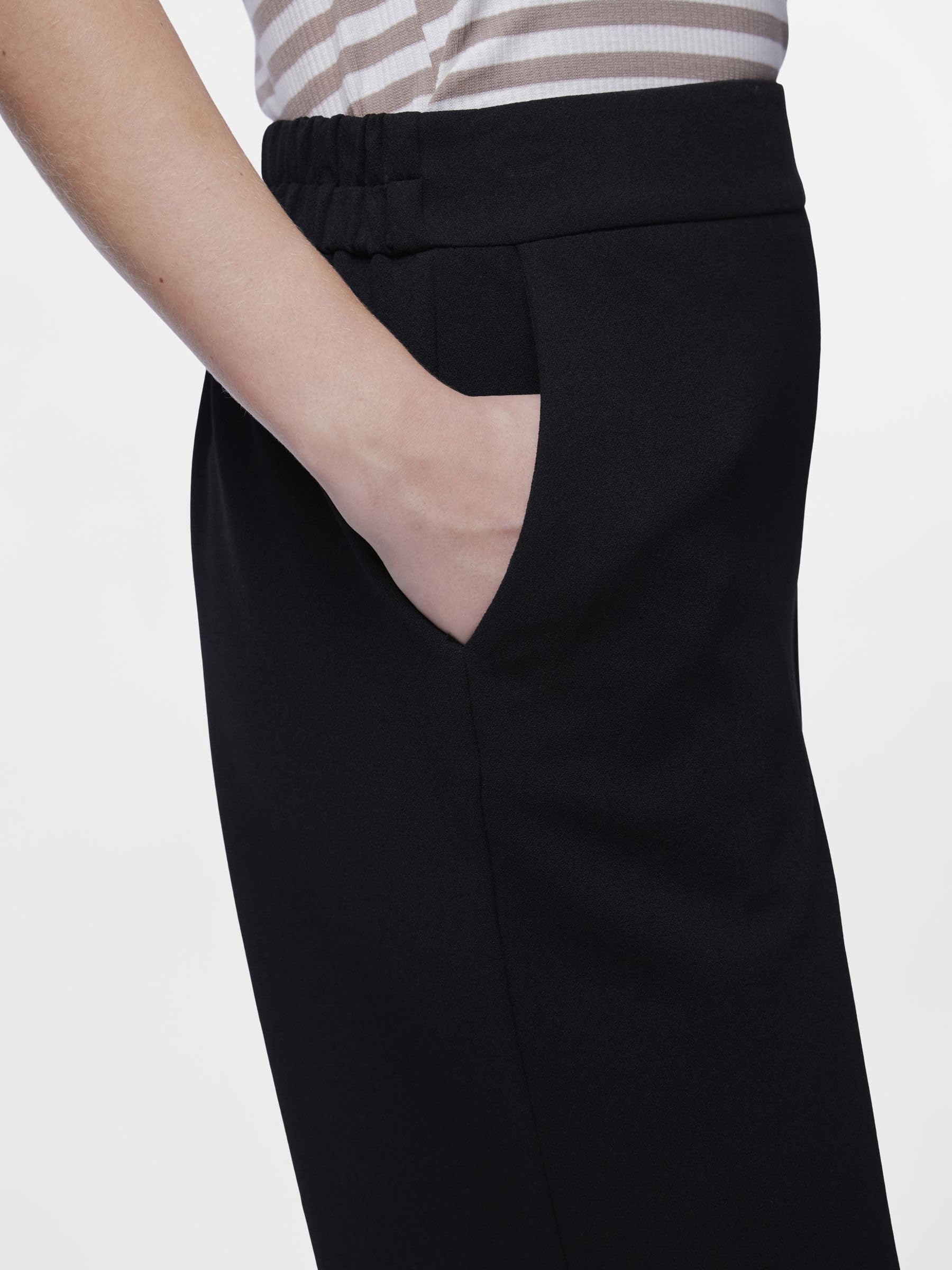 Pieces Pcnula HW Noos pantaloni larghi donna culotte