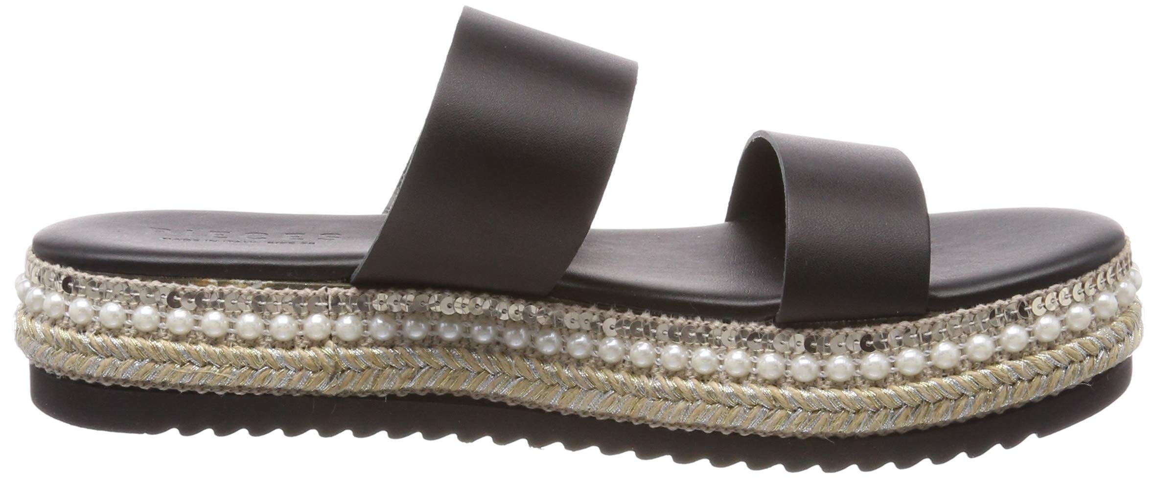 Pieces Pscalandra sandali zeppa neri 39 glitter