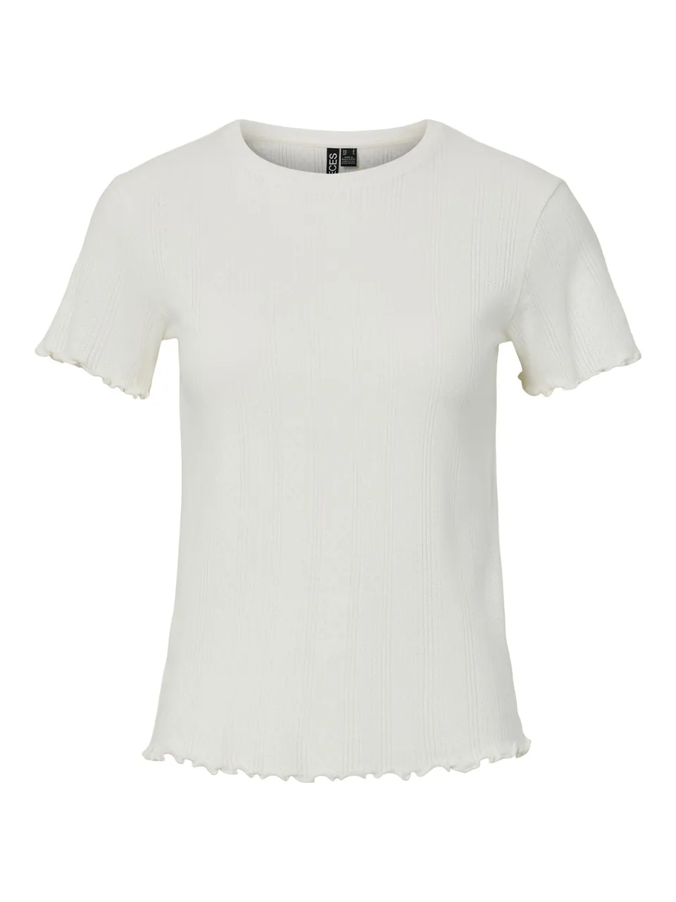 Pieces Pcmarie SS O-Neck Poin Top Jrs Noos BC top donna L