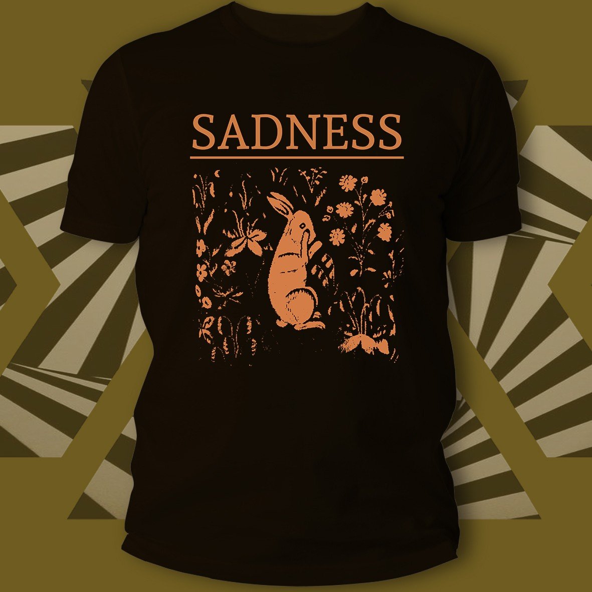 Matrix Music Store Tee-Records Sadness Rabbit EP t-shirt cotone organico