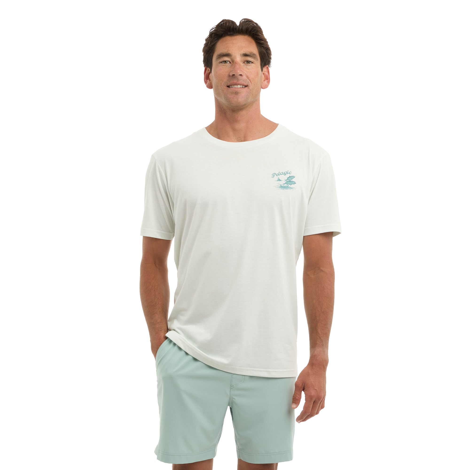 Pelagic Jumpers t-shirt uomo bone cotone