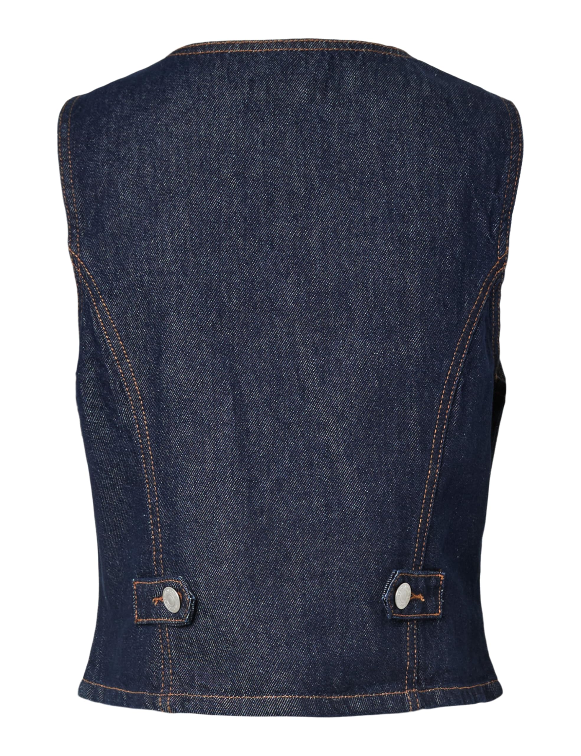 Pieces Pcpam Denim Vest gilet denim taglia S