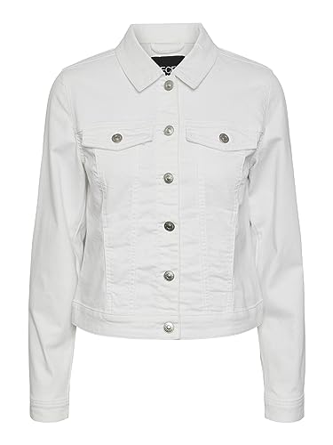 Pieces Pcoia giacca denim donna taglia S cotone