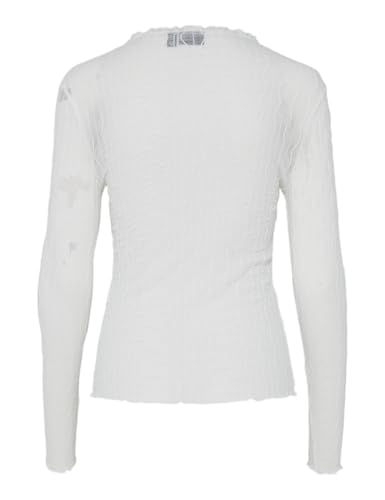 Pieces Pcpriya Sandra LS top donna S cotone collo alto