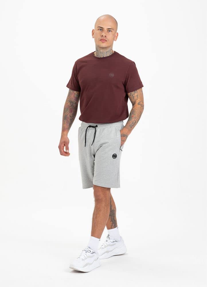 Pitbull French Terry 220 pantaloncini uomo grigio L cotone