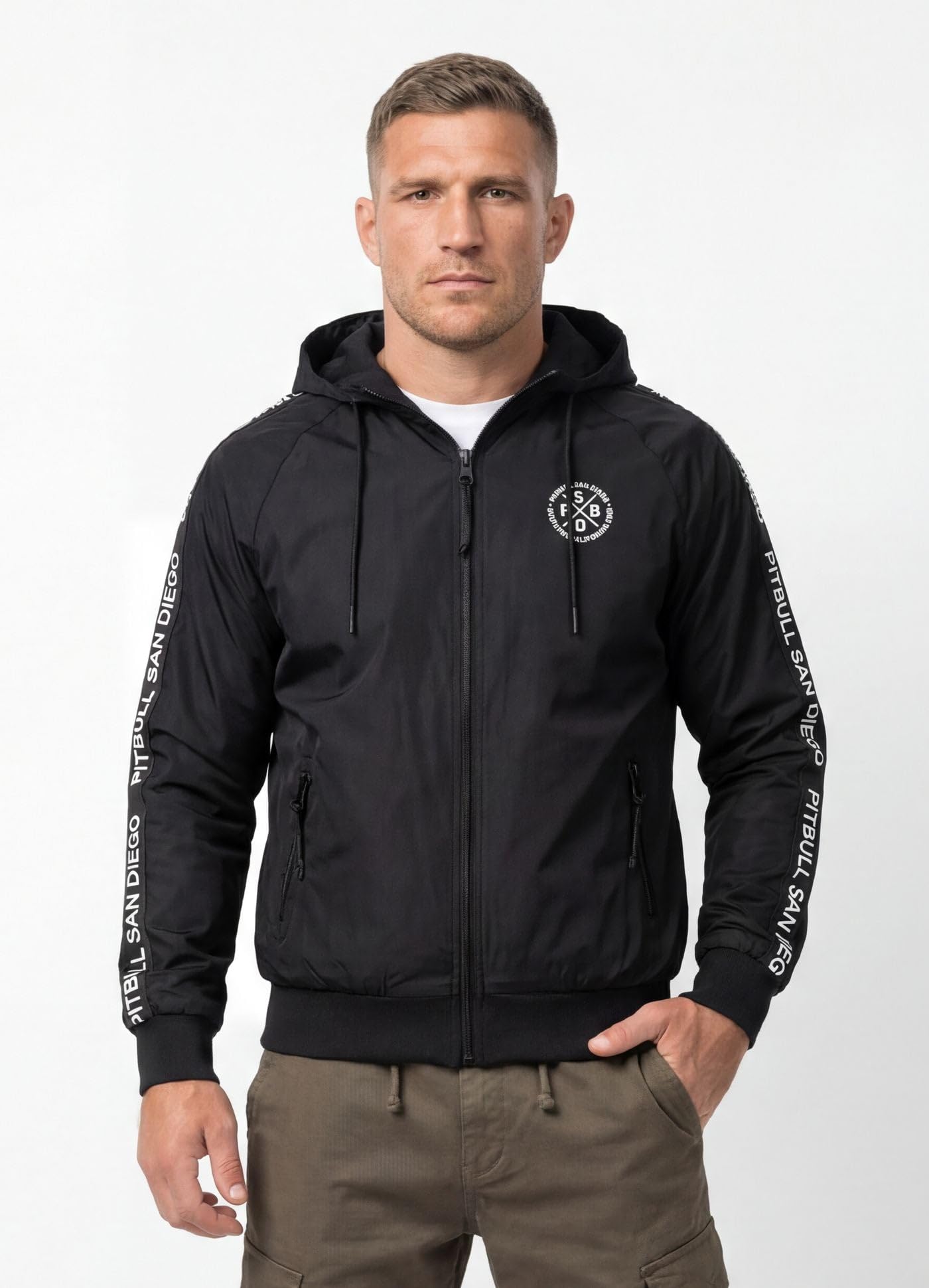 Pitbull Athletic Tape giacca softshell uomo antivento