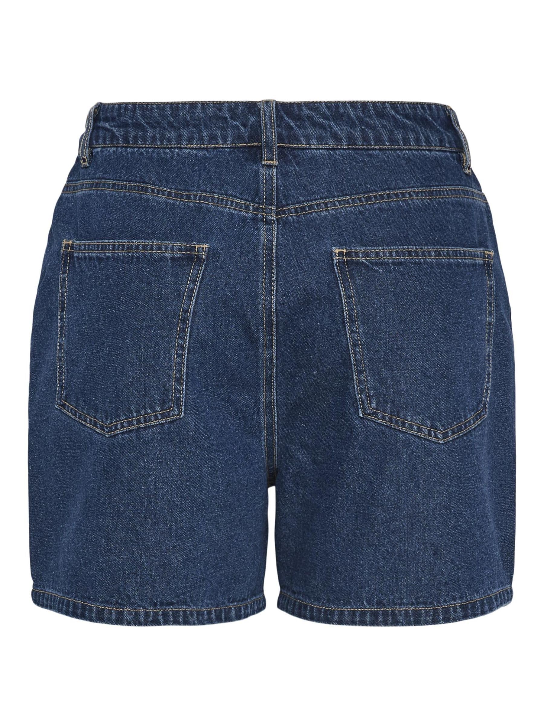 Pieces Pcabbi MW Shorts Denim vita normale uso quotidiano