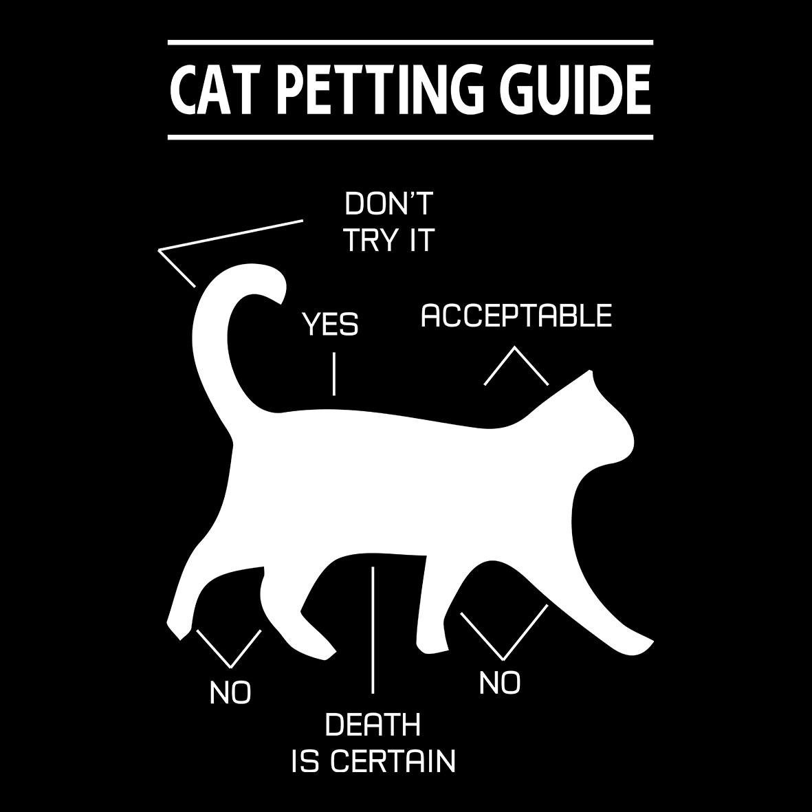Matrix Music Store Cats Petting Guide t-shirt unisex cotone