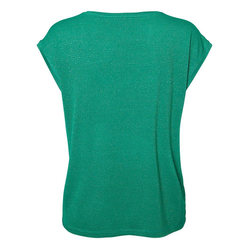 Pieces Billo Lurex Short Sleeve V Neck T-Shirt maglietta 2XL