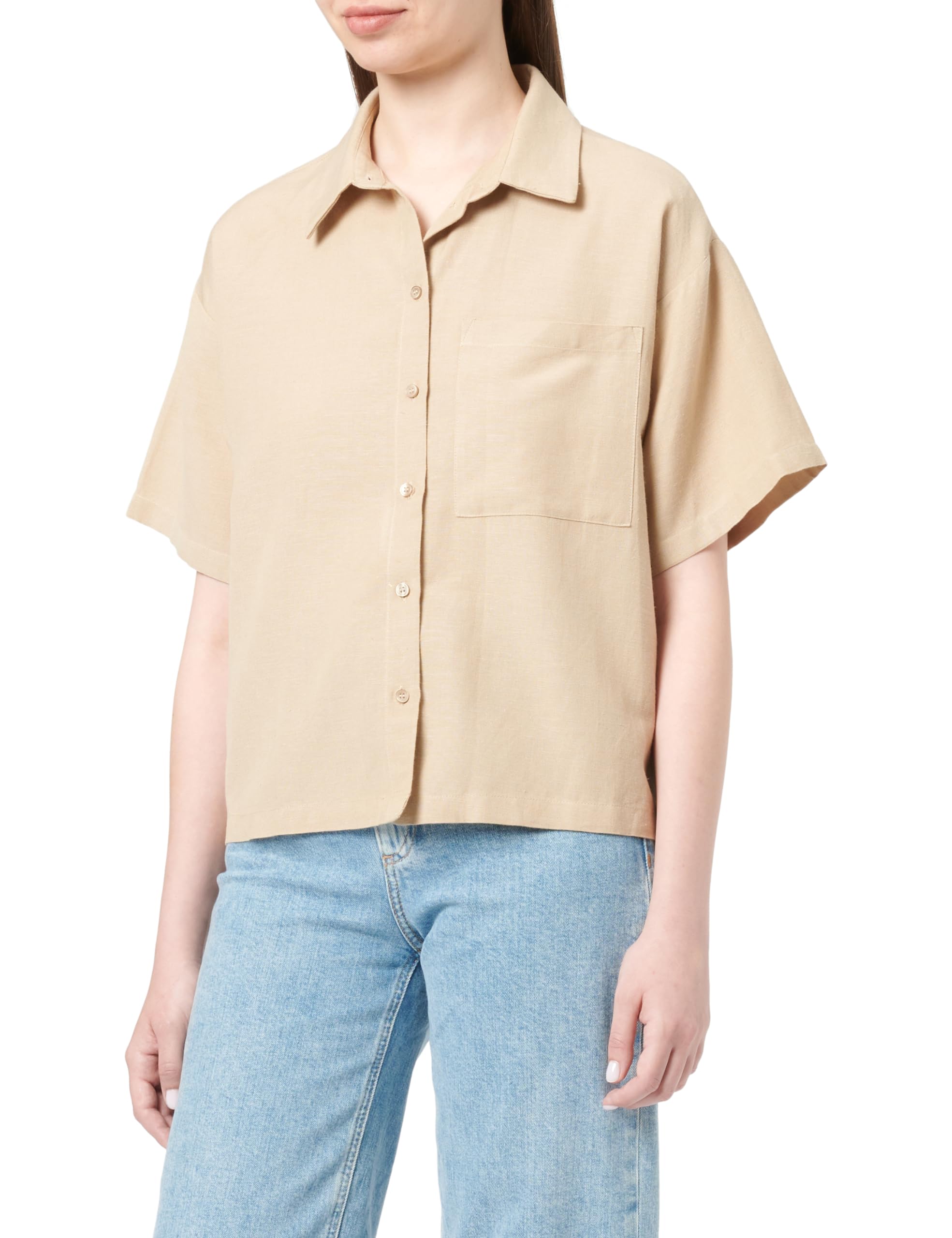 PIECES Pcmilano SS Shirt camicia maniche corte