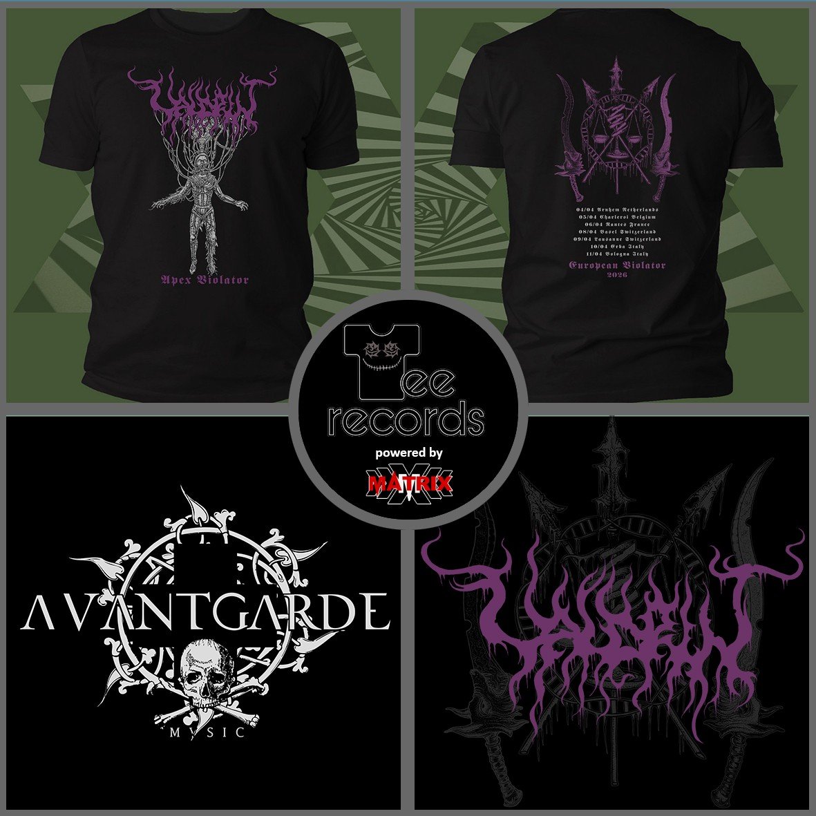 Tee-Records Valdrin Apex Violator t-shirt cotone organico