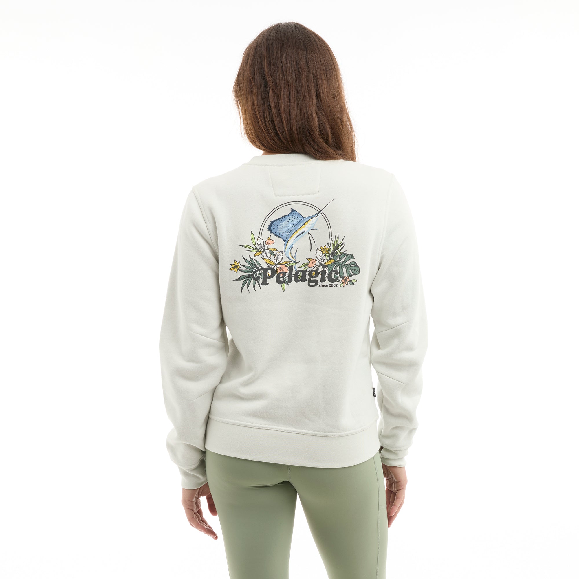 Pelagic Ws Avalon Tropic Sea felpa donna bone cotone
