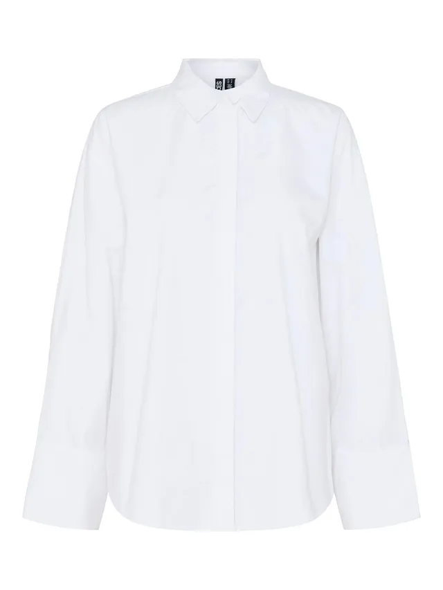 Pieces camicia donna maniche lunghe classica taglia L