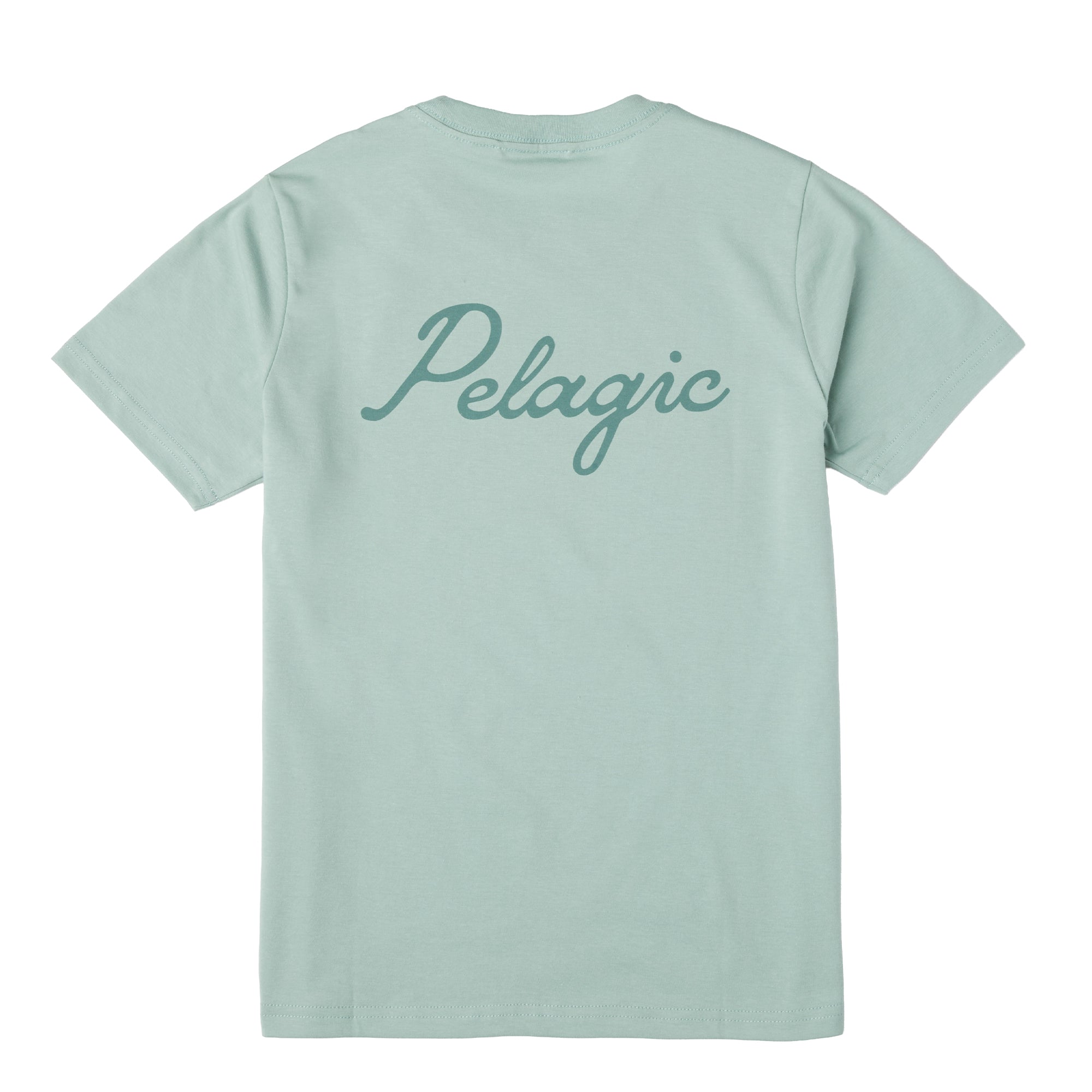PELAGIC Lines In t-shirt ragazzo salvia cotone bio