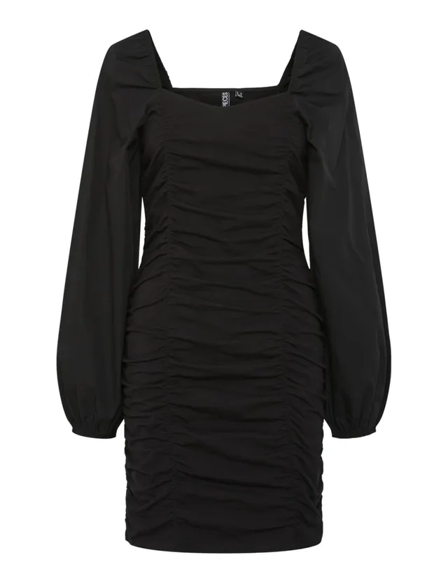 Pieces Pcmalysia LS Mini Dress Vestito Donna L Maniche Lunghe