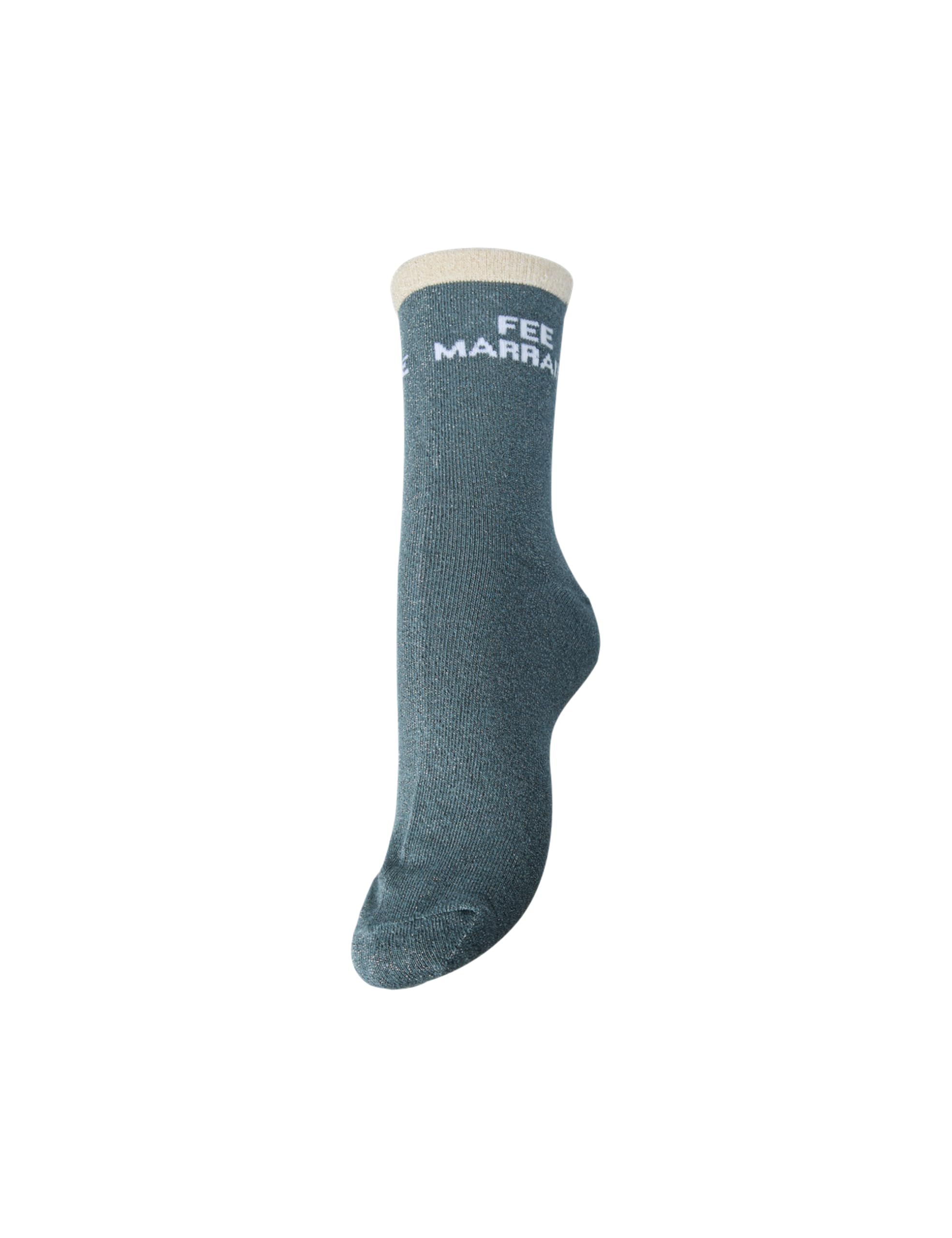 Pieces Pcsebby Glitter Detail Statement Sock FC calzini pesca