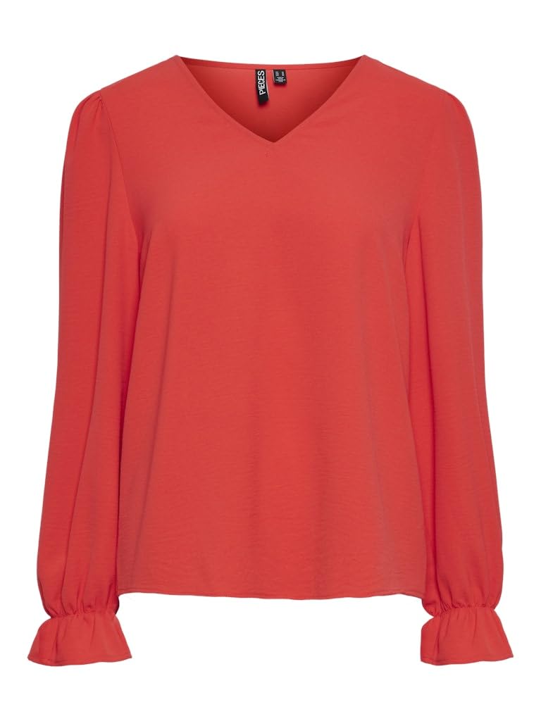 Pieces Pctiffany LS maglia scollo a V manica lunga