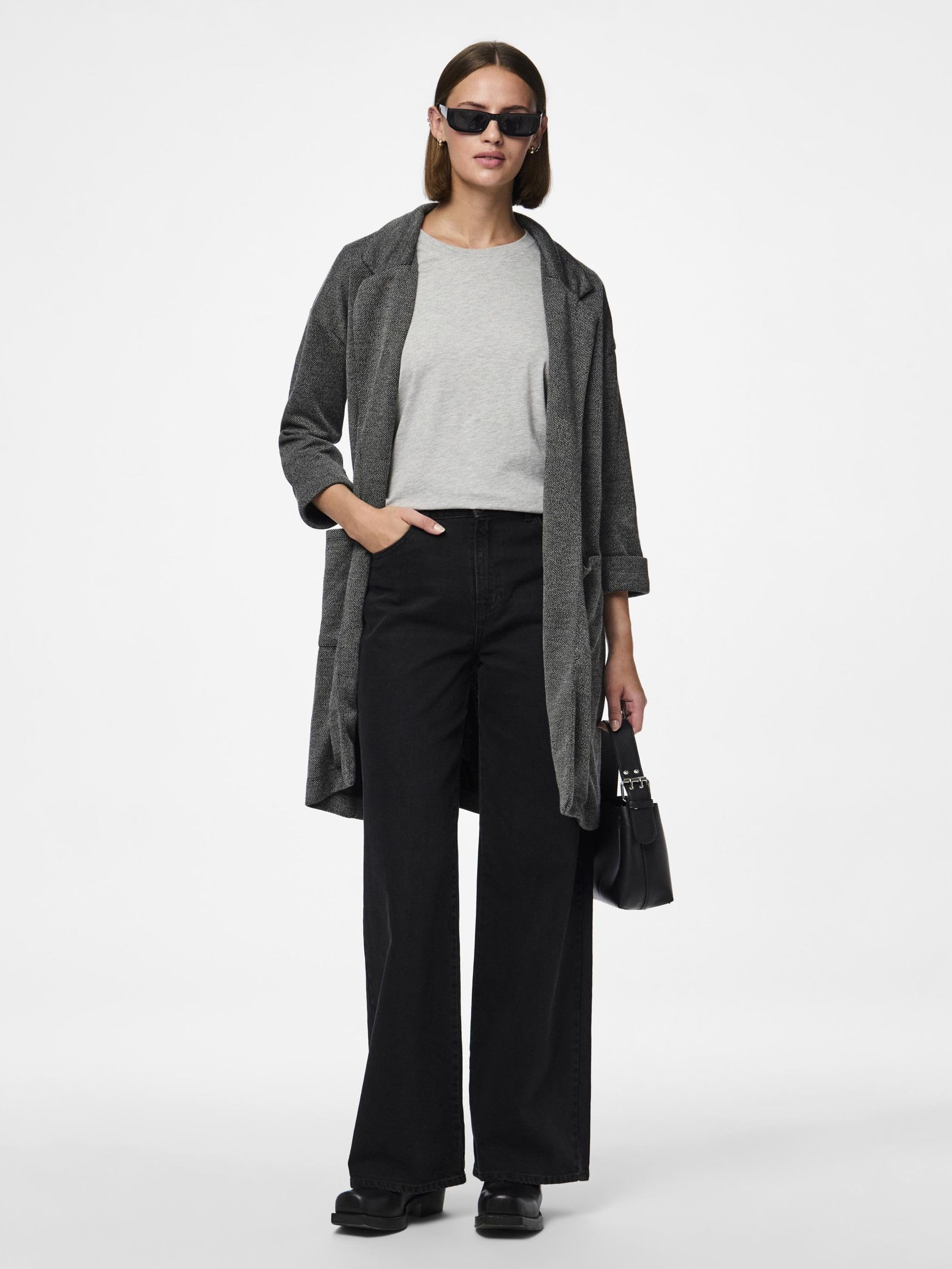Pieces Pcdorita 3/4 Coatigan cappotto donna XS grigio scuro