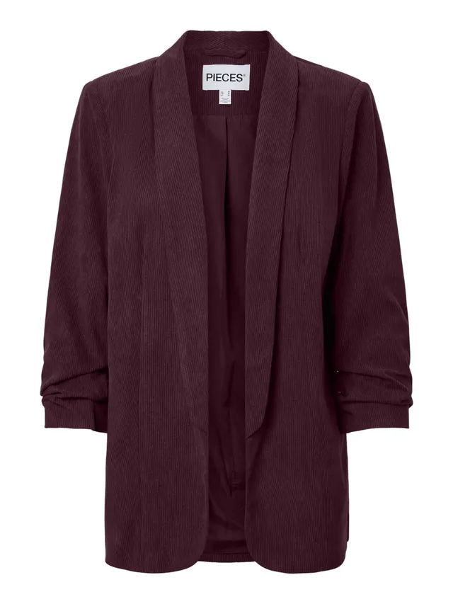 Pieces Pcbosella 3/4 Corduroy Blazer donna velluto