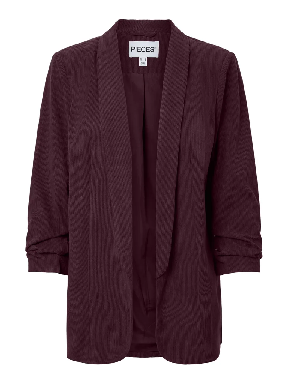Pieces Pcbosella 3/4 Corduroy Blazer donna velluto
