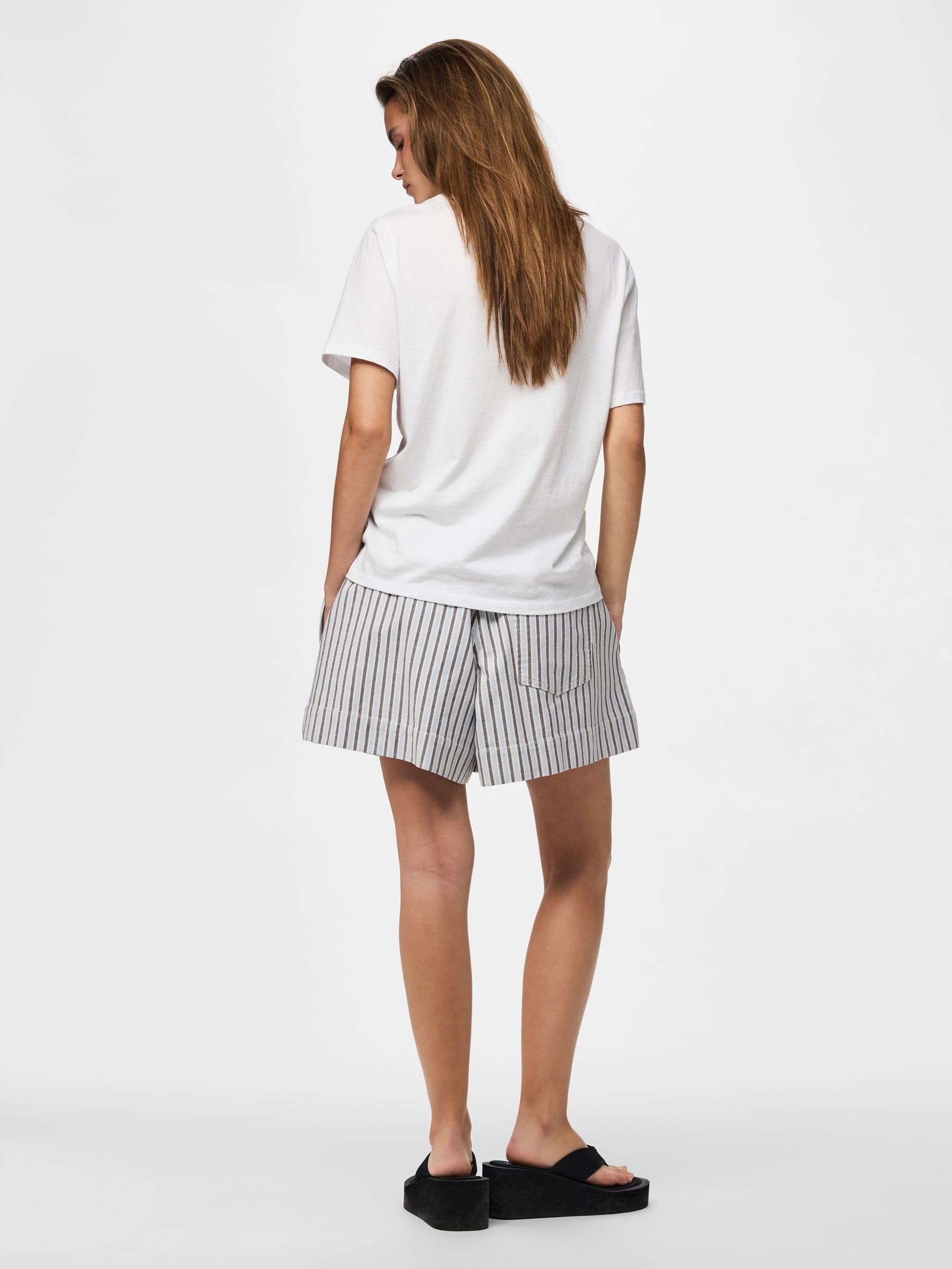 Pieces Pcbillo shorts denim donna vita alta