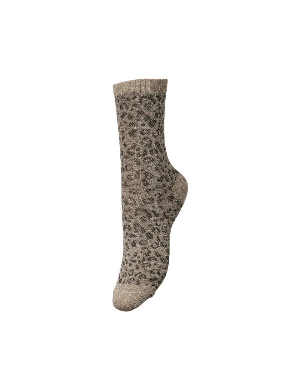 Pieces Pcsebby Glitter calzini donna grigi lunghi
