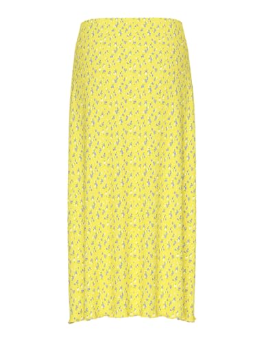 Pieces Pcflora HW Midi Skirt BC Gonna Donna XS Banana Pallido