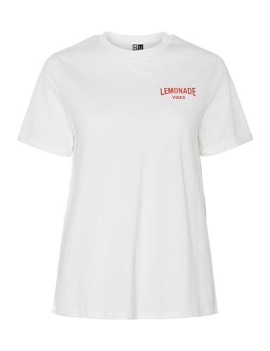PIECES Pcfib SS t-shirt stampata bianco taglia M