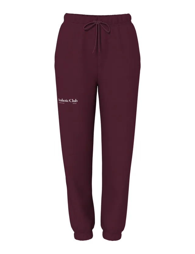Pieces Pcrisso HW Sweat Pants tuta Vino taglia L cotone