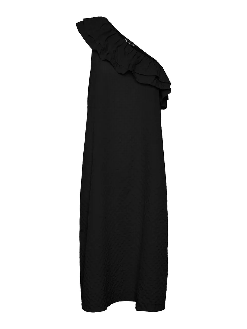 Pieces Pclara One Shoulder Midi abito donna nero S