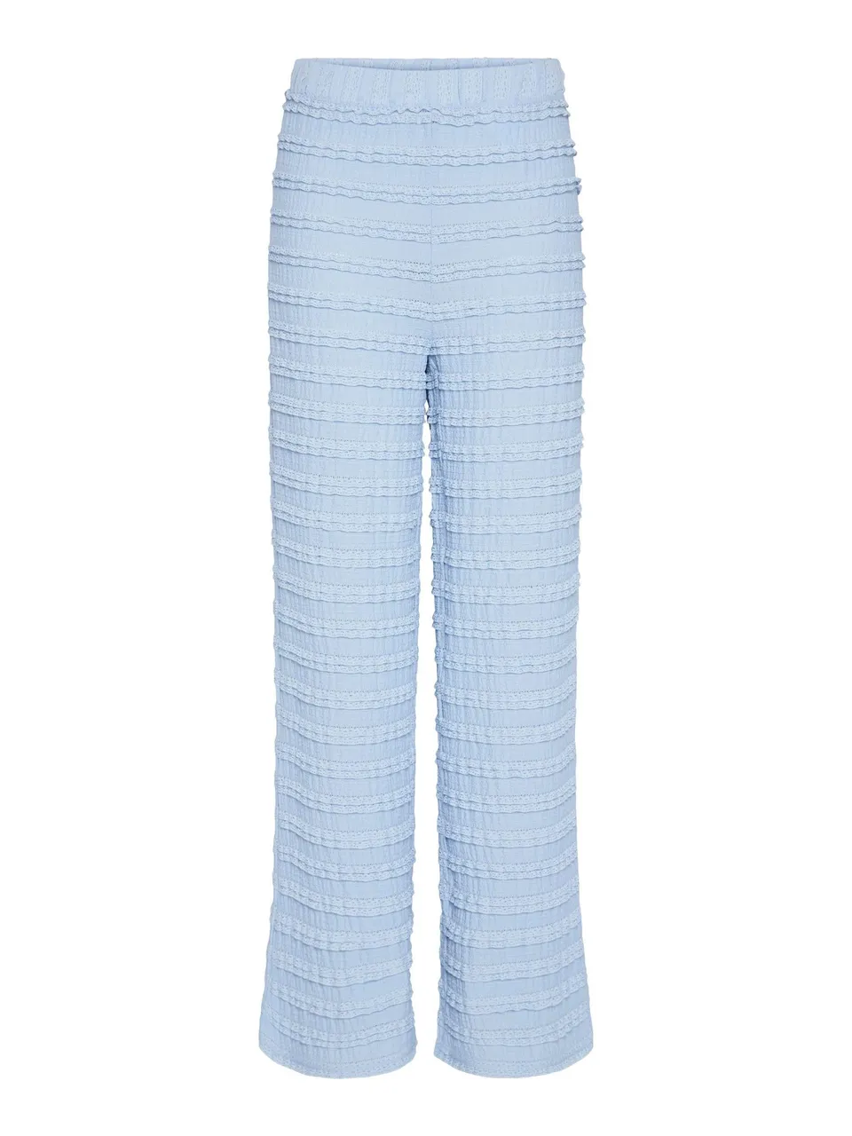 Pieces Pcanine MW Wide Pant pantaloni donna blu cachemire