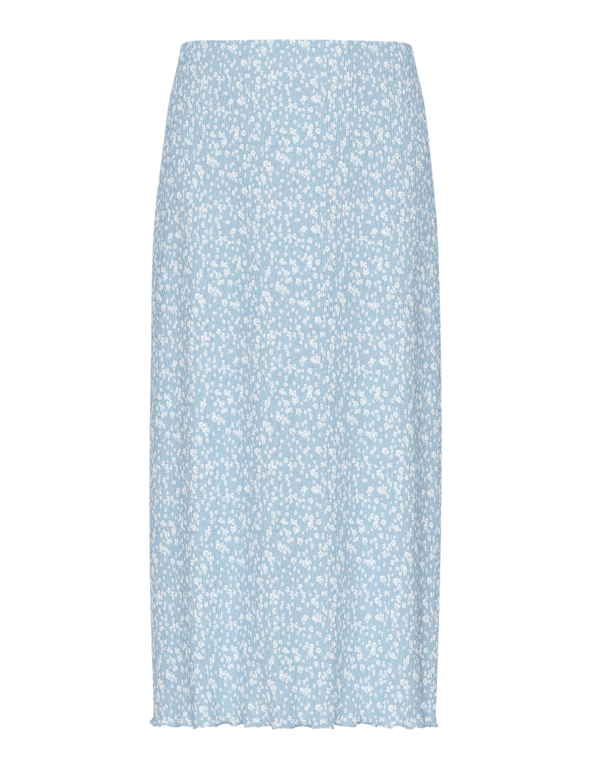 Pieces Pcflora gonna midi donna blu cachemire