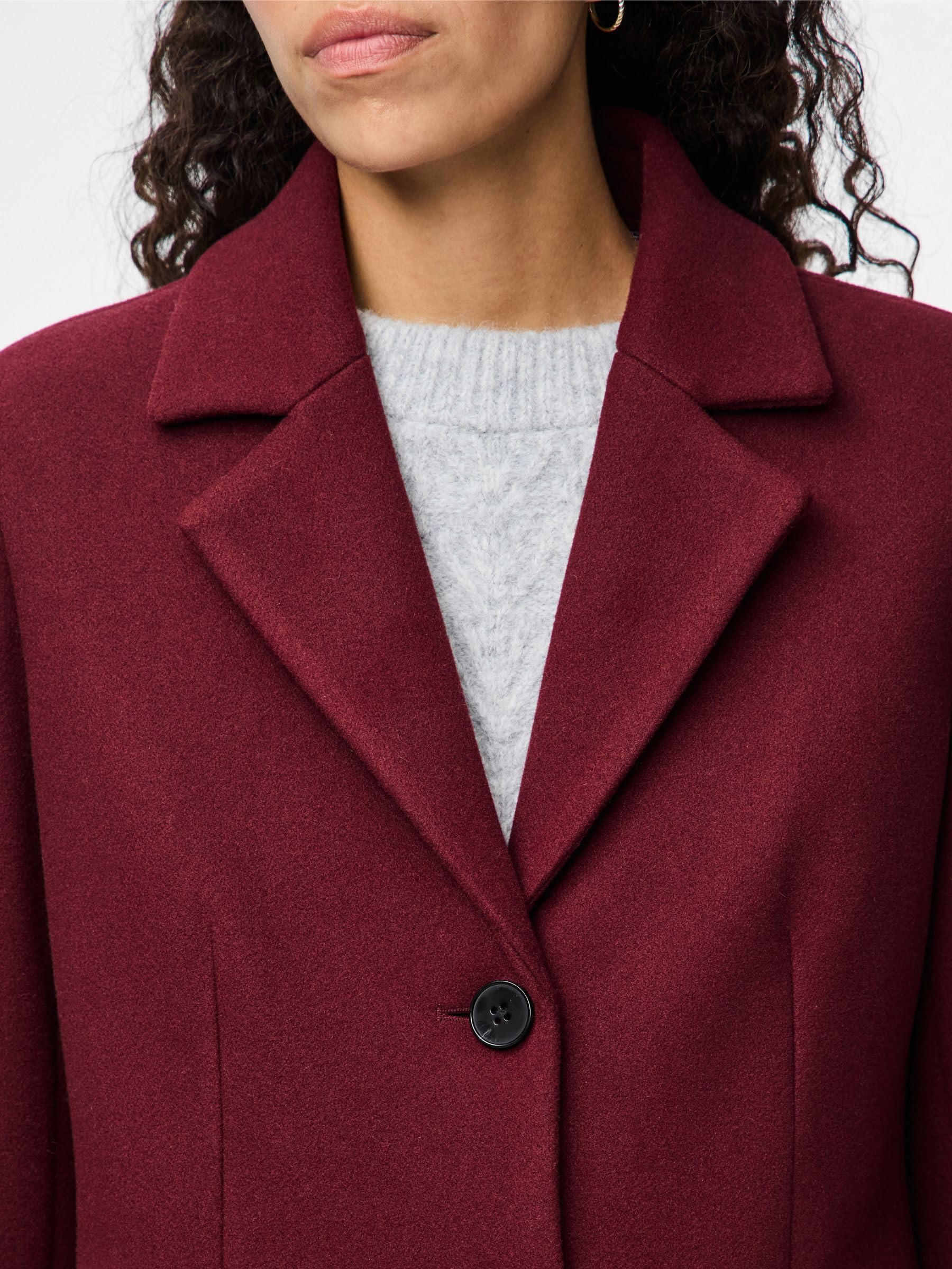 Pieces Pcjadine cappotto donna lungo invernale