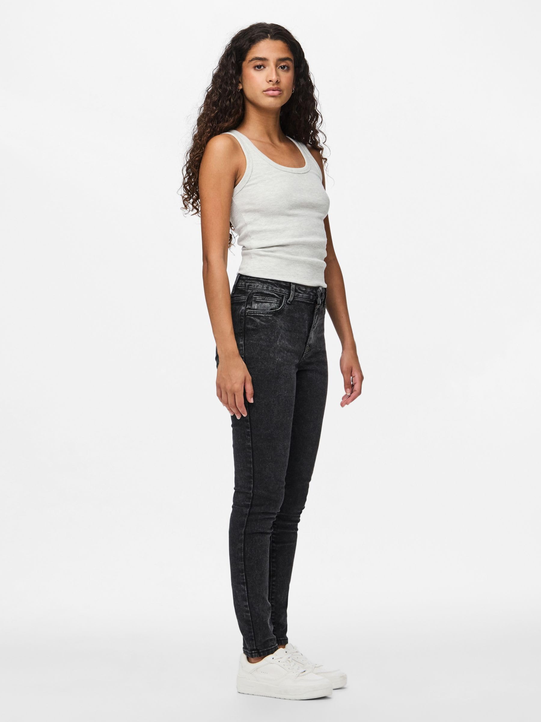 Pieces Pcdana MW Skinny Dg202 Noos jeans donna XL x 30L
