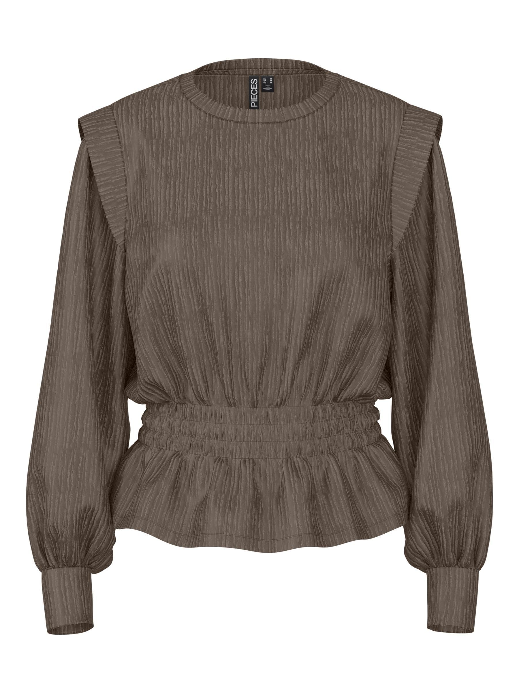 PIECES Pcnilas top donna manica lunga nero taglia XS