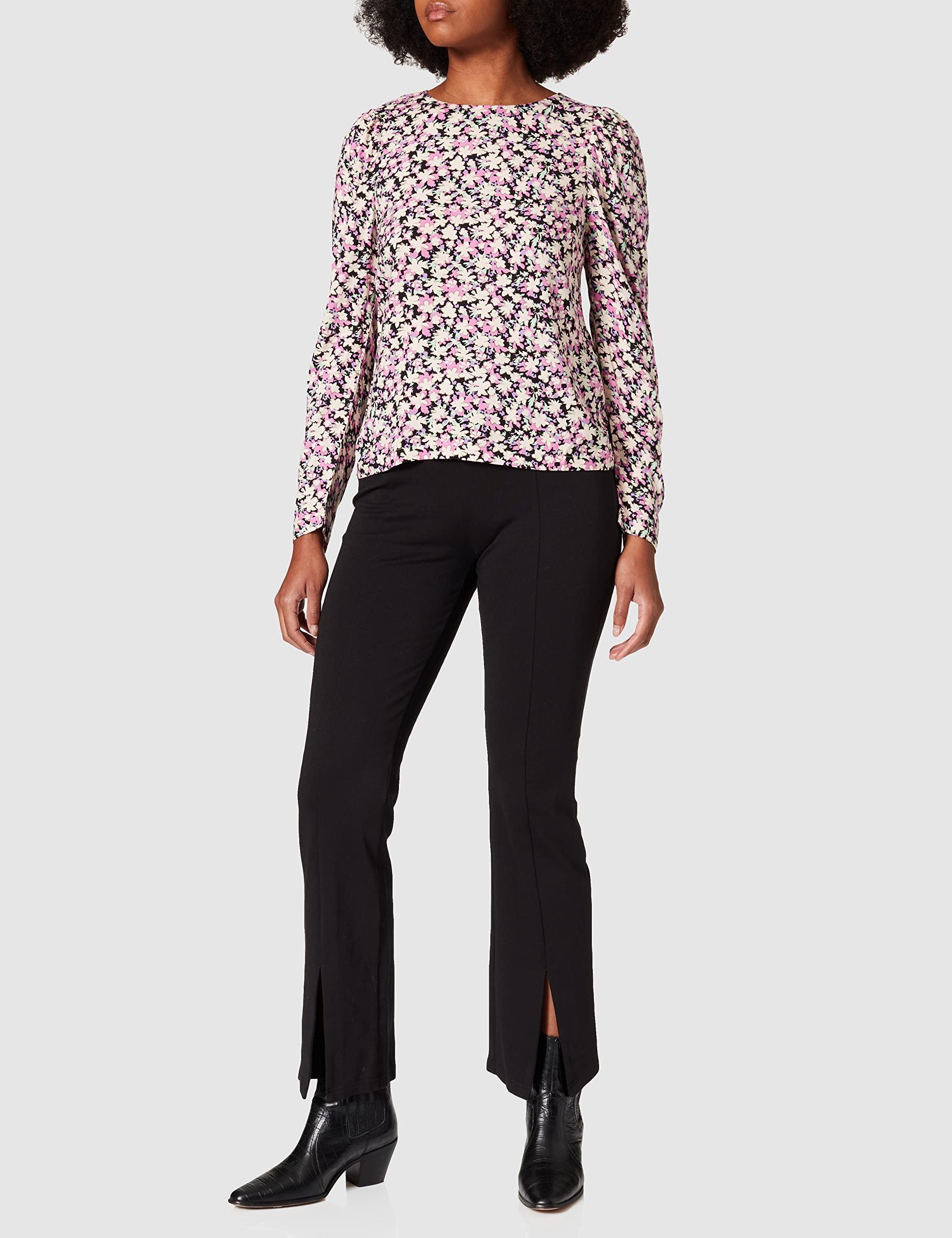 Pieces Pccarly LS Top BC camicia donna XS fiori viscosa