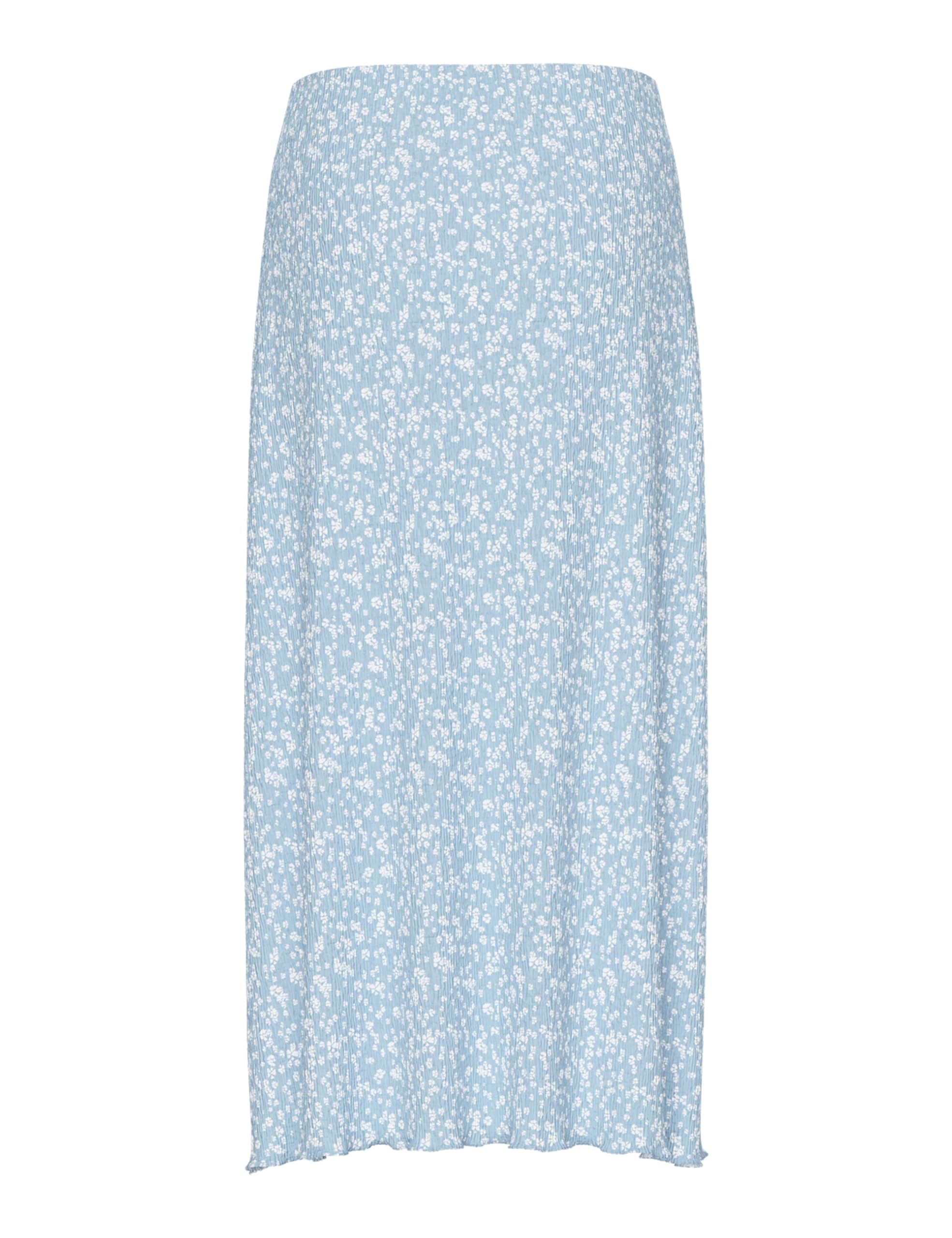 Pieces Pcflora gonna midi donna blu cachemire
