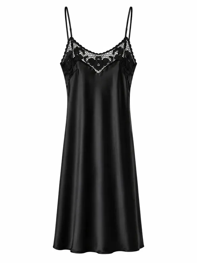 el.residu Daya Lace Black abito seta taglia S nero