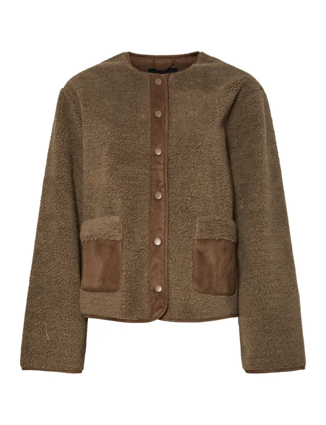 Pieces Pcjune Teddy Giacca Donna XS morbida