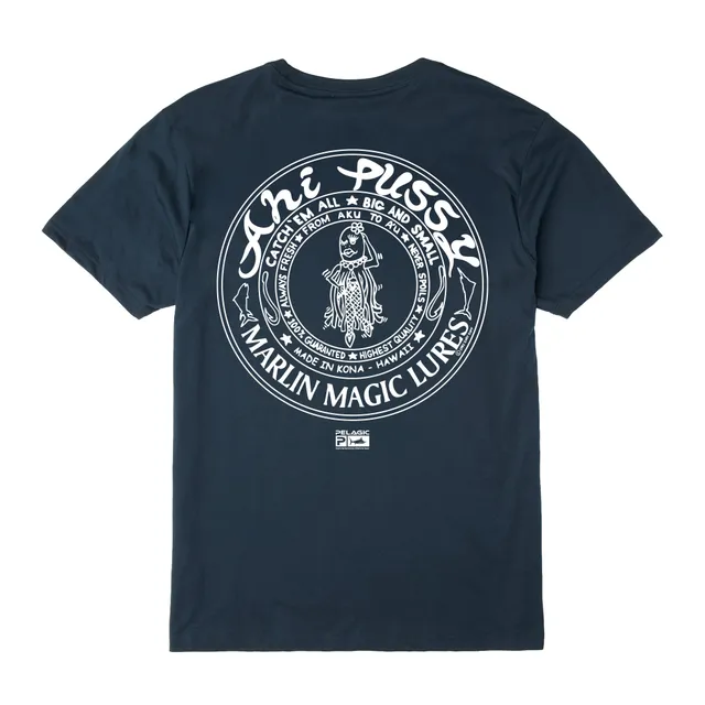 Pelagic Marlin Magic AP maglietta uomo navy cotone organico
