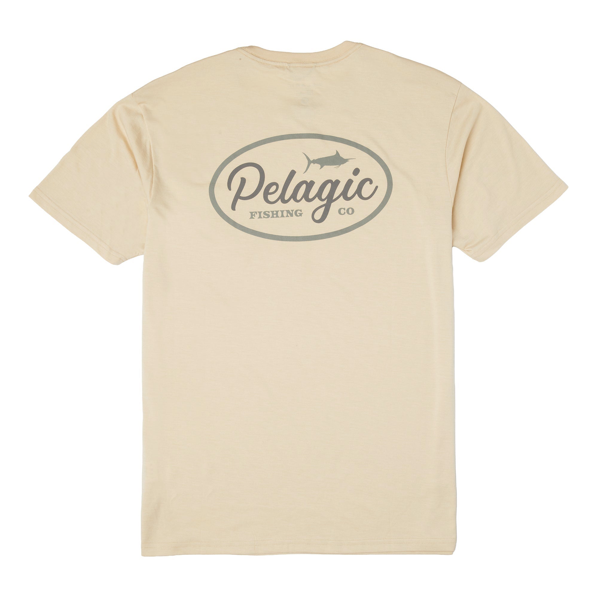 Pelagic Circled t-shirt uomo Heather Sand elasticizzata