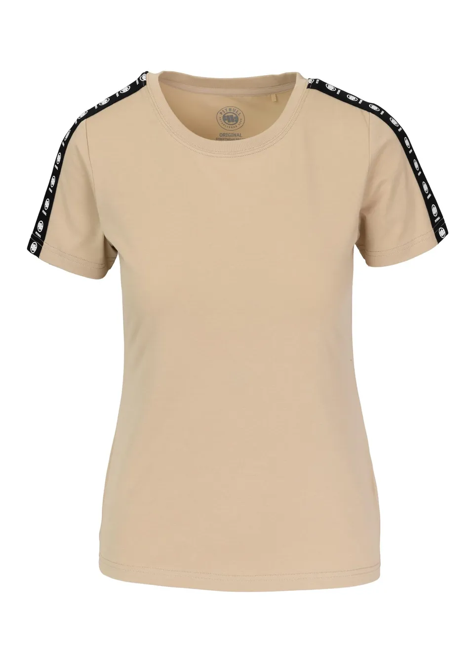 Pitbull Tape Nugget T-Shirt Donna Sabbia Cotone